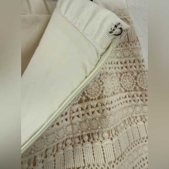 Tommy Hilfiger Cream Crochet Lace Mini Skirt |Preppy Coastal - Picture 12 of 16